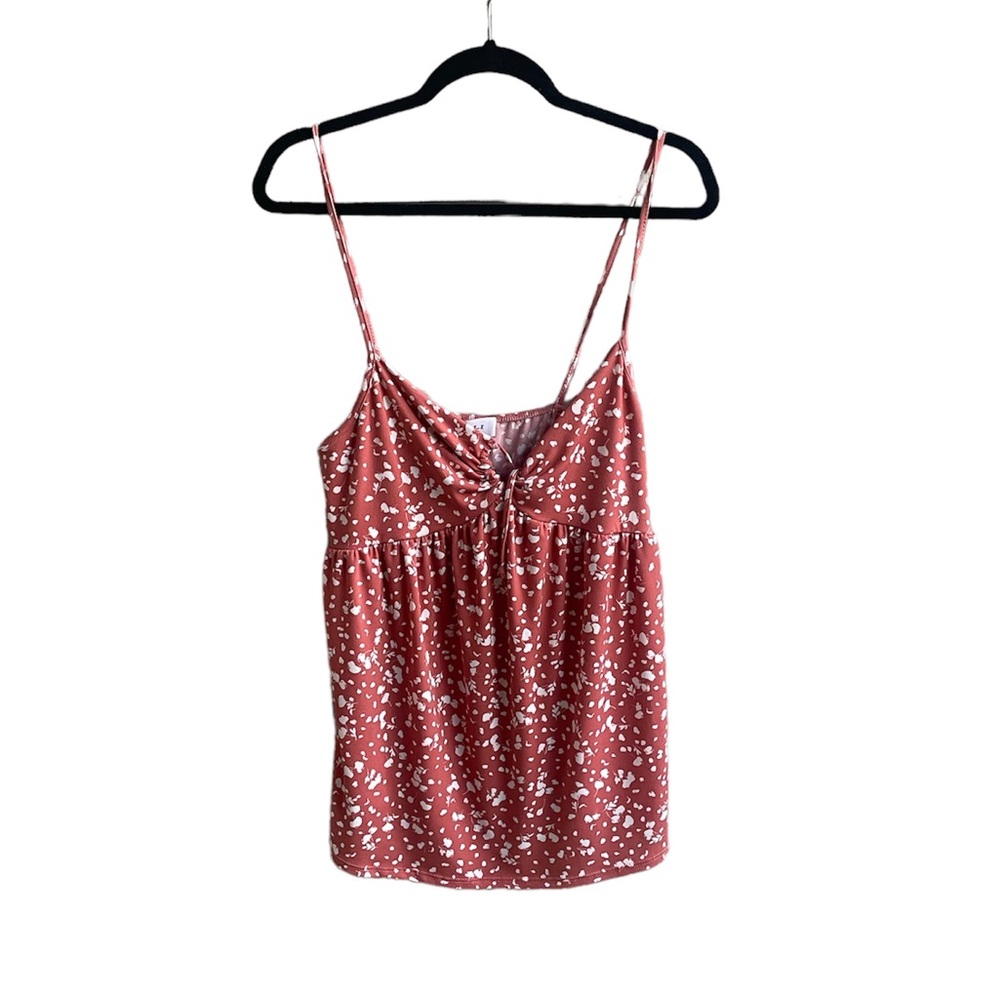 Pink + white tank